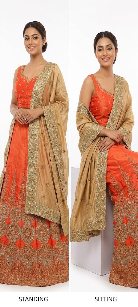 Lehenga choli net ka dupatta